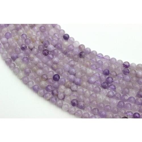 Natural Purple Jade Round Loose Beads Strand 6/8/10/12MM For Jewelry DIY Making Necklace Bracelet