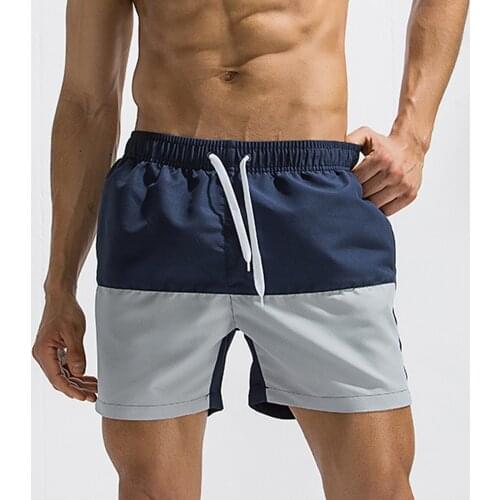 Mens beach shorts swim trunks summer for men swimwear swimsuit bathing wear surf boxer brief homme Dropship#0615