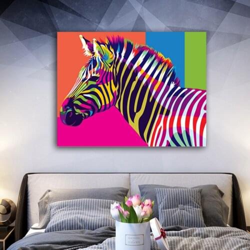 DIY colorings pictures by numbers with Color the zebra painting picture drawing painting by numbers framed Home