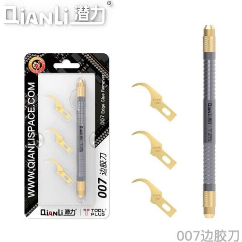 QianLi ToolPlus 007 Multi-Function Ceramic Knife blades set one handle and 3 pcs blade Mobile Phone chip Motherboard Repair