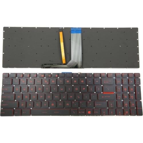 New Red Backlit Keyboard For GL62M GL62MVR GL62VR GL63 GL72M GL72V GL73 GV62 GV62VR GV72 GV72VR Series Laptop US English