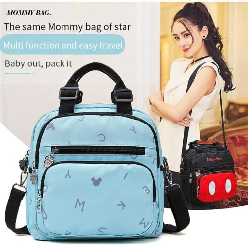 Disneys New Baby Diaper Bag Large Capacity Mother Tote Bag Newborn Baby Tissue Paper Diaper Bag Waterproof Travel Diagonal Bag