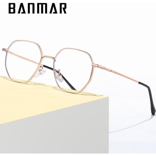 BANMAR Anti Blue Light Glasses Men Square Anti Ray Eyeglasses Frames Computer Women Gaming Goggles