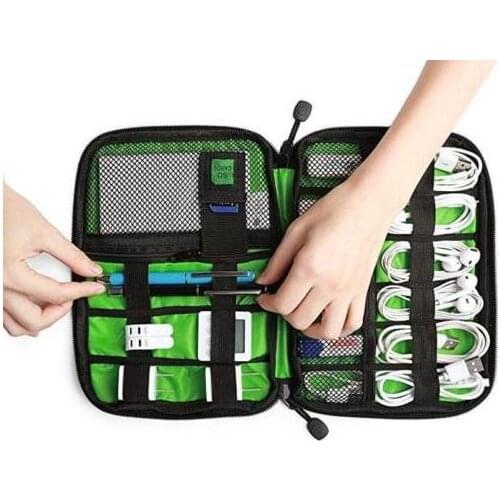 Cable Organizer Bag Holders Electronics Accessories Case Gadget Storage Pouch USB Charger Power Holder Digital Travel Kit Bags
