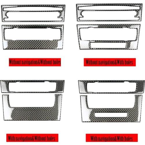 Carbon Fiber Air Conditioner CD Panel For BMW E90 E92 E93 3 Series Car Interior Decoration Accessories