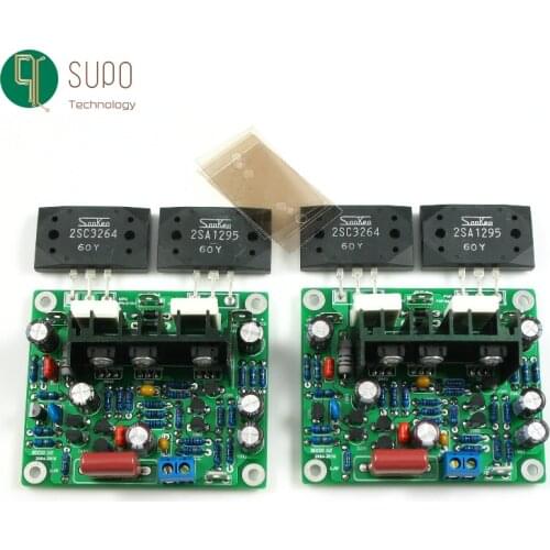 2PCS MX50 SE 100W×2 dual-channel audio power amplifier board HiFi stereo amplifier Diy kit finished board 2SA1295 2SC3264