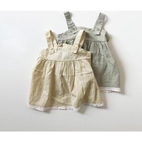 Baby Girl Dresses 2020 Newborn Toddler Sundress Girls Summer Kids Princess Dresses Strap Lace One Piece Clothing Set Sundress