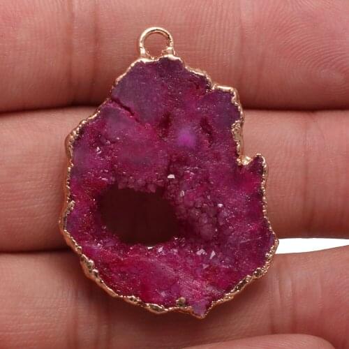 Natural Stone Pendant Irregular Agates Exquisite Charms For Jewelry Making DIY Necklace Bracelet Anklet Accessory