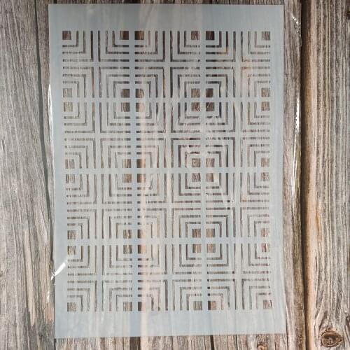 A4 Size DIY Craft Wall Stencil for Painting on Wood,Fabric,Walls Art Scrapbooking Stamping Album Embossing Paper Cards