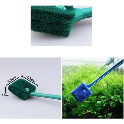 Aquarium Cleaning Brush Tool Remove Algae Glass Fish Tank Scraper Sponge Cleaner STTA889