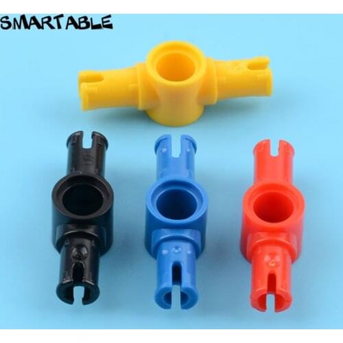 Smartable High-Tech Long Pin with Center Hole Building Block MOC Part Toys For Kids Compatible 44874 / 87082 60pcs/Set