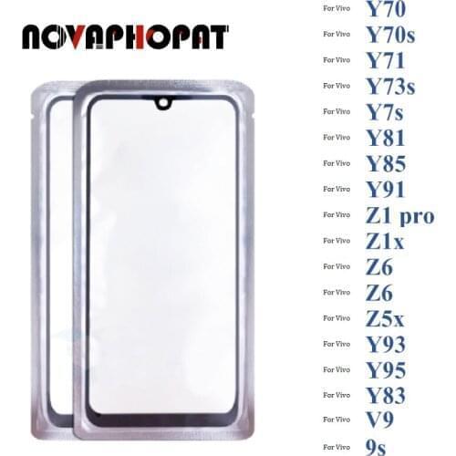 Digitizer LCD Sensor Glass For Vivo Y70 Y70s Y71 Y73s Y7s 9s Y81 Y83 Y85 V9 Y91 Y93 Y95 Touch Screen Glass lens + With OCA
