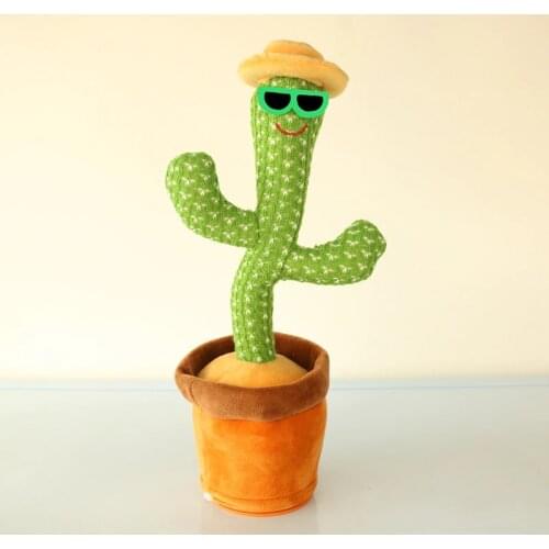 Dancing Cactus Electronic Cactus Toy, Electronic Vibration Dancing Cactus R7RB