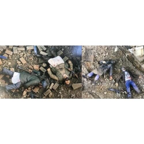 1/35 Scale Modern War Guerrilla Corps 4 People Miniatures Unpainted Resin Model Kit Figure Free Shipping