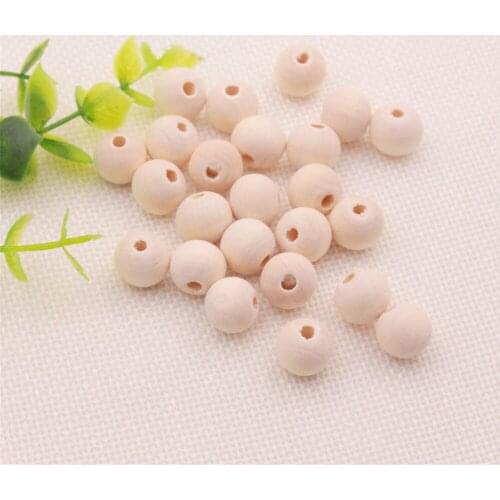 6/8/10mm Natural Wooden Spacer Beads Lead-free Wood Round Balls For Jewelry Making DIY Crafts Supplies Bracelet Necklace