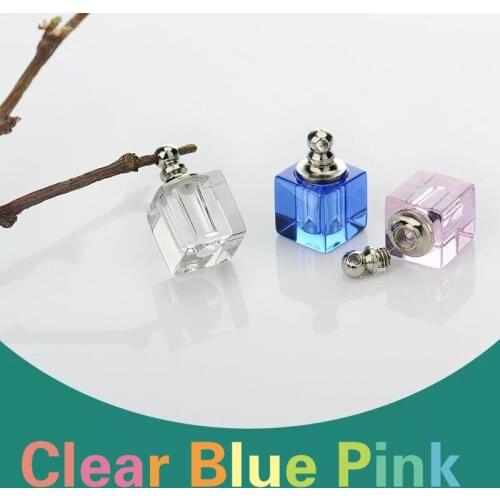 8/10/12/15/30/50/100/300pcs Crystal Vial perfume oil vial pendant crystal wishing bottles Perfume Name on rice vial Pendant Jars