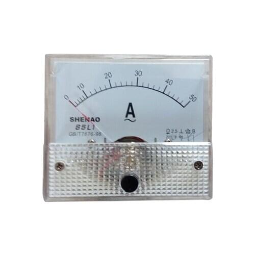 Free shipping 85L1 series 0-50A AC Ammeter ampere meter generator voltmeter 64x56mm suit for all the generator