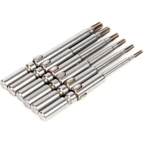 BROPPE 6Pcs DC Powered Electric Screwdriver 801 Hand Tools T6-T15 Shank Diameter 5mm Magnetic Torx Bits Set Tornavida Seti