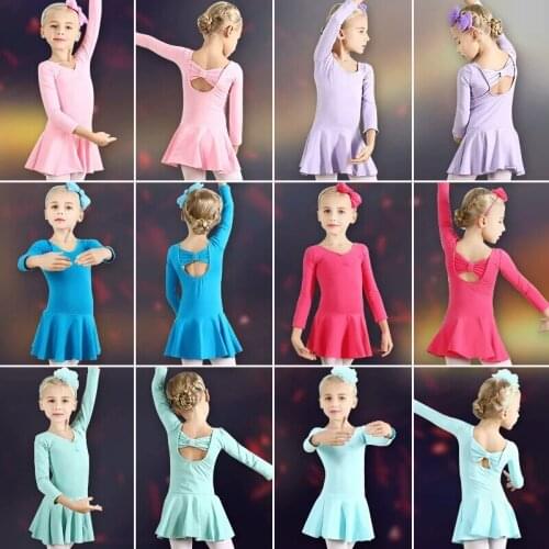 Child Ballet Leotard For Kids 2017 New Summer Pure Cotton Children Dance Clothing Daily Ballet Dancing Practice Skirt