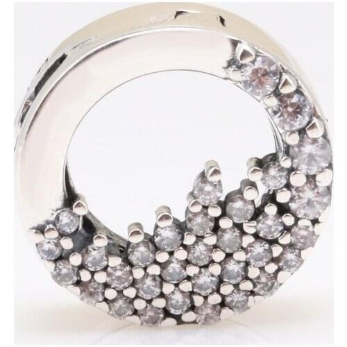 DoDoFly R Sparkling Ice Cone Fixing Clip Series S925 Sterling Silver Charms Fit Original Bracelet