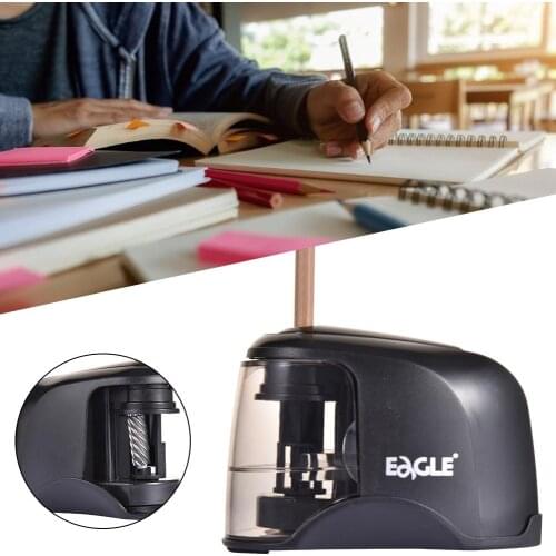 Electric Pencil Sharpener Best Heavy Duty Helical Steel Blade For Artists Kids Adults Colored Pencils