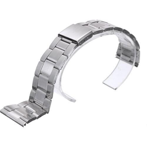 Classics Stainless Steel Watch Bands Strap For Wristwatch Double Clasp Bands Smart Watch Replacement Strap 12/16/18/20/22/24m