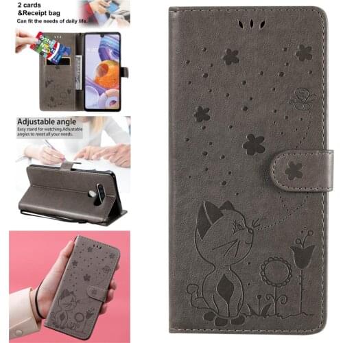 Book Phone Cases For carcaso LG Stylo 4 Capa Multicolor Shell Case Protective Cover sFor LG estuche Stylo 6 PU Leather Wallet