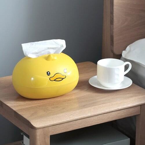 Cartoon Cute Duckling Modeling Tissue Box Cartoon Cute Duckling Modeling Tissue Box Living Room Office Tabletop Tissue Box