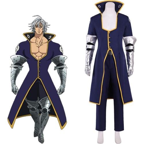 Cosplaydiy Anime The Seven Deadly Sins Estarossa Cosplay Costume Ten Commandments Jikkai Mens Costume L321
