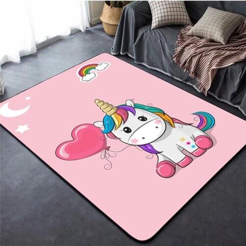 Cartoon Unicorn series carpet Childrens baby play crawling large size Mat/carpets for Living room coffee table bedroom Area Rug