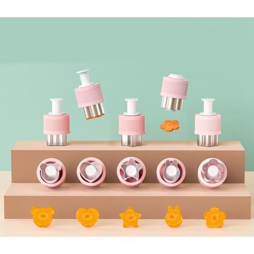 Kitchen Mould for Fruit and Vegetable Noodles Complementary Food Household Embossing Tools Various Cute Shapes