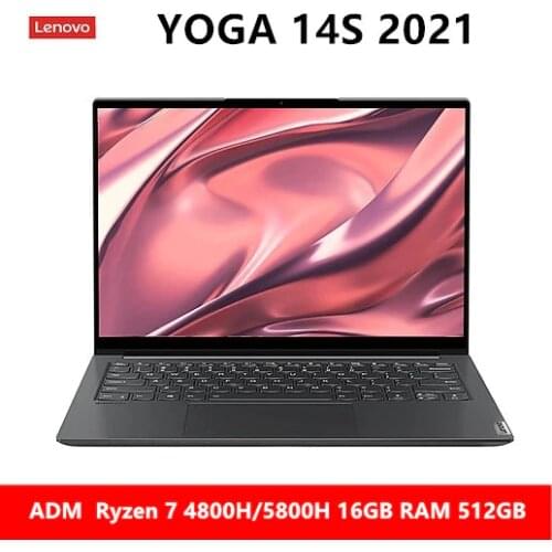 Lenovo YOGA 14S 2021 AMD Ryzen 7 14-inch Full Screen Lightweight Notebook R7 4800H/5800H 2.8K 90Hz High Refresh Rate Screen