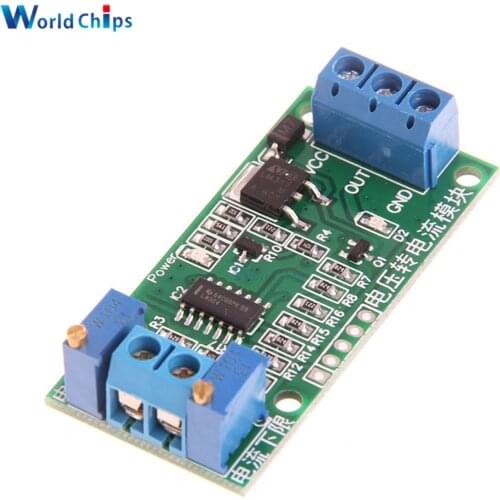 Voltage to Current Module Signal Converter 0-24V 0-15V 0-10V 0-5V 0-3.3V 0-2.5V to 4-20mA/0-20mA Linear Conversion Transmitter