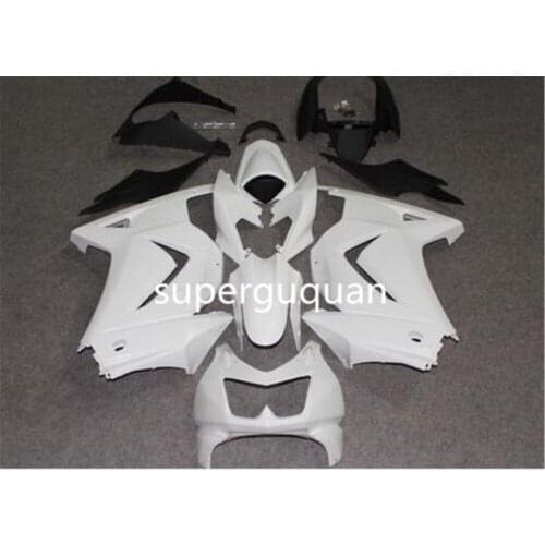 New For Kawasaki Ninja 250 250r EX250R ZX250R 2008 2009 2010 2011 2012 08 09 10 11 12 Unpainted White Fairing kit bodywork ABS