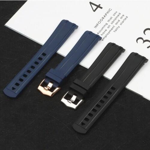 Upgrade! TOP Brand quality 20mm soft Rubber Silicone Watch band Buckle Grind Arenaceous fit for Omega strap for Seamaster 300