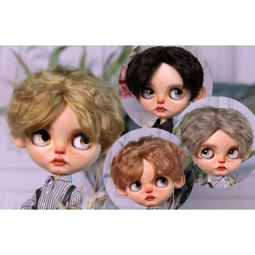 Blythes Doll Eulation Hair Fits the 1/6 Size Fashion Sunny Personality Premium High Temperature Filament Parting Foam Roll Wigs