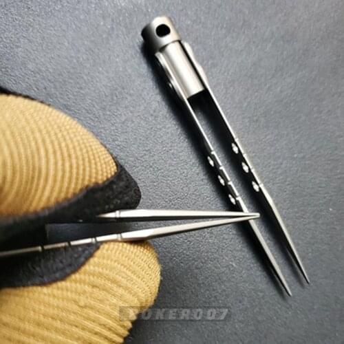 Pure Titanium Tweezers Anti-magnetic Anti-static Anti-corrosion Tweezers EDC Model DIY Gadgets