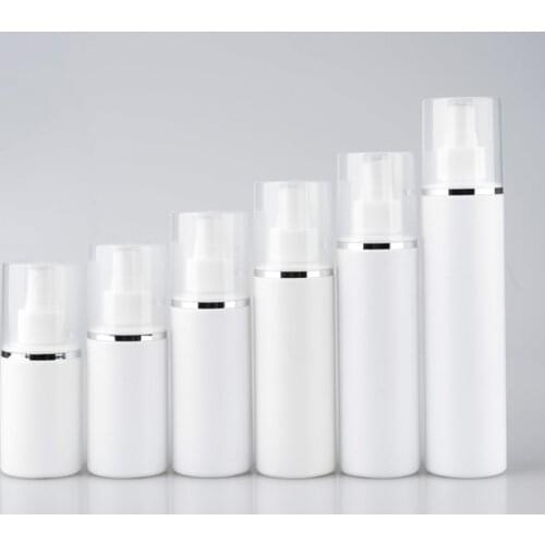 10PCS /LOT 100-250ML Lotion Pump Bottle Plastic Shampoo Pack Empty Cosmetic Container Facial Cleanser Shower Gel Refillable