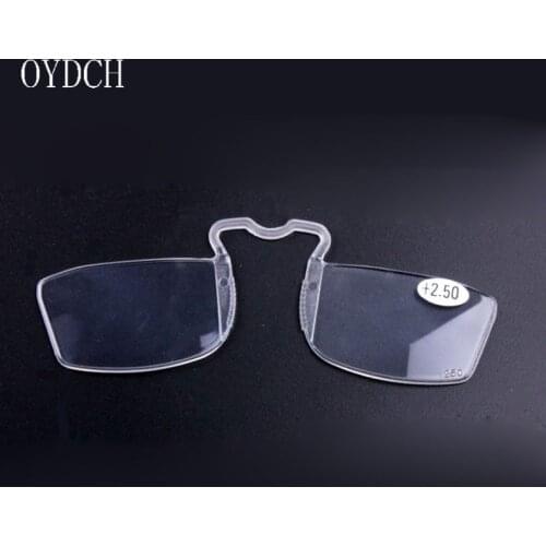 Legless clip nose reading glasses portable mens and womens universa reading glasses mini wallet glasses