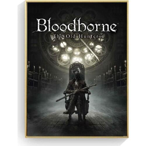 Bloodborne Dark Hunter Game Posters and Prints Wall art Decorative Picture Canvas Painting For Living Room Home Decor Unframed