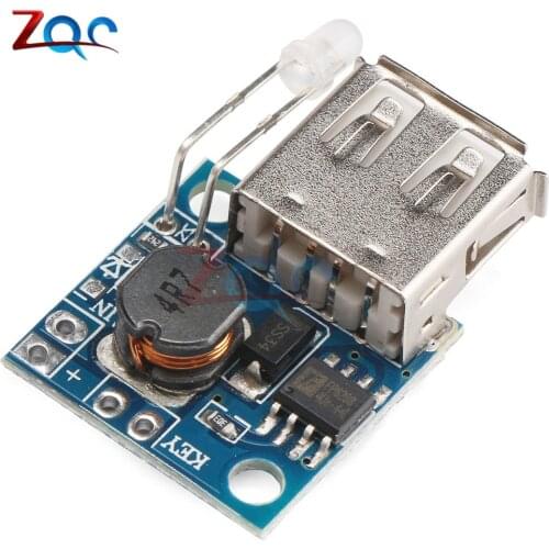 USB DC-DC Step Up Boost Converter 3V to 5V 2A Mobile Power Supply Board with Battery Indicator LED for Smartphone Tablet PC