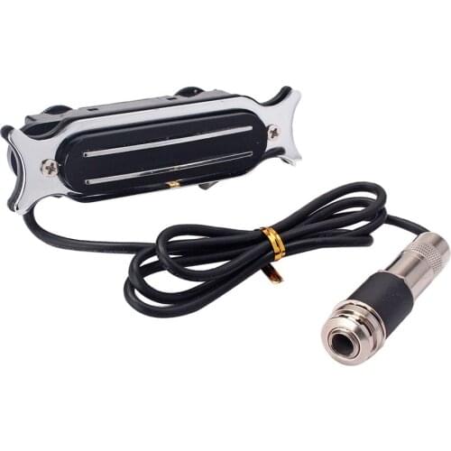 Practical Metal Acoustic Guitar Dual Rail Soundhole Pickup with 6.35mm Socket
