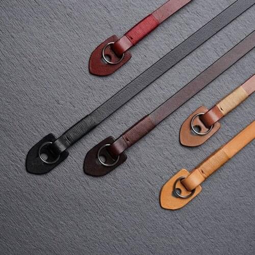 115cm Handmade Genuine Leather Camera Strap Shoulder Sling Belt For Sony A9 II A7R4 Nikon Leica Q2 M10 Fujifilm XT4 X100V