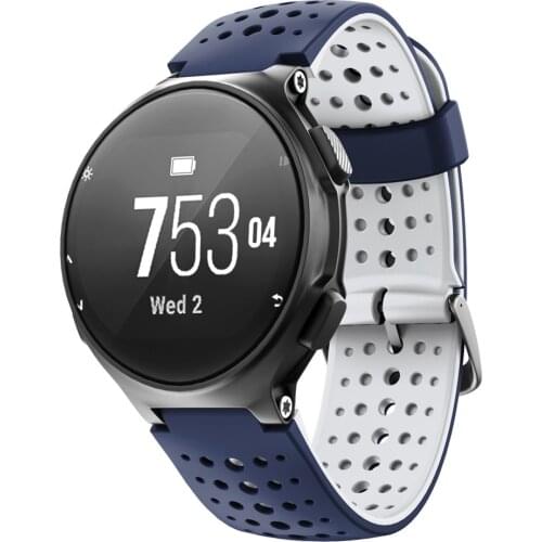 Silicone Bicolor Small Round Holes Watch Strap for Garmin Forerunner220 230 235 620 630 735XT Watch Wristband Bracelet Strap