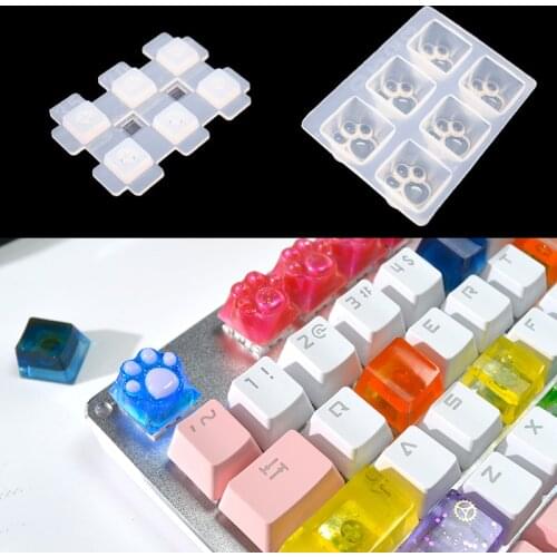 Key Cap Resin Mold Silicone Keycap Moldes De Silicona Resina Epoxi Transparente Manualidades For Artesanato DIY Craft Supplies