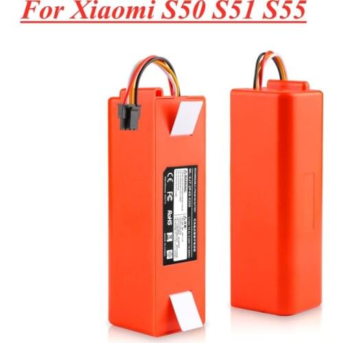 14.4v 6500mAh Vacuum Cleaner Replacement Battery for Xiaomi Robot Roborock S50 S51 S55 Accessory Spare Parts