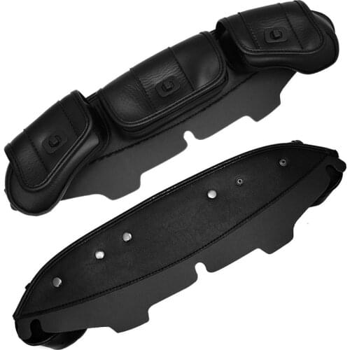 Motorcycle Windshield Pack Cafe Racer Tri Pouch 3 Pocket Batwing Fairing Pouch Bag Fit For Harley Touring Electra Street Glide