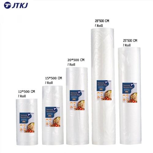 JTKJ Textured Vacuum Bag Household 1 Lot/Piece Commercial Gourmet Packaging Food Bag Keep Fresh Kitchen Household Roll