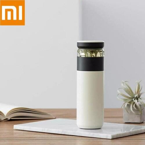 Xiaomi Fun Home Portable Water Vacuum Cup 520ml Outdoor Travel Tea water separation Bottle Warm Grade PP Mug Thermas Tea Cup
