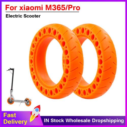9.5inch Electric Scooter Tire Wheel Tyre Damping Shock Absorber Tire Rubber for Xiaomi M365 Non Pneumatic Tyre Solid Hole